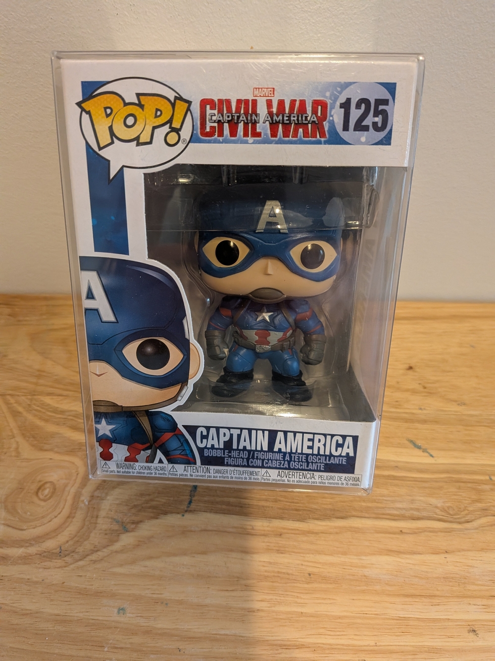 Funko Captain America Pop! #125 - Blue, Red, White